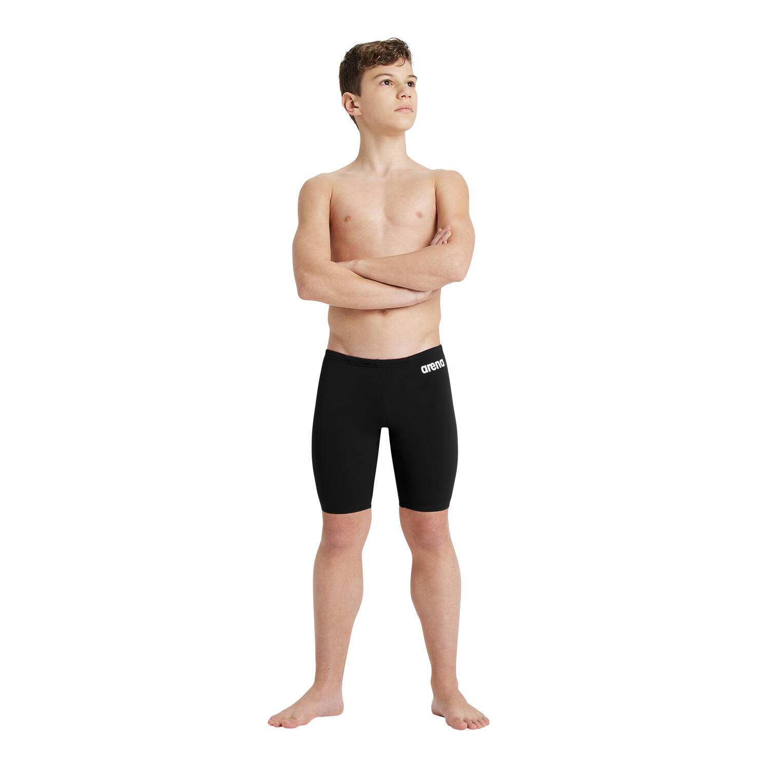 Arena Team Solid Jammer Swimming Costume Black-White 5/5
