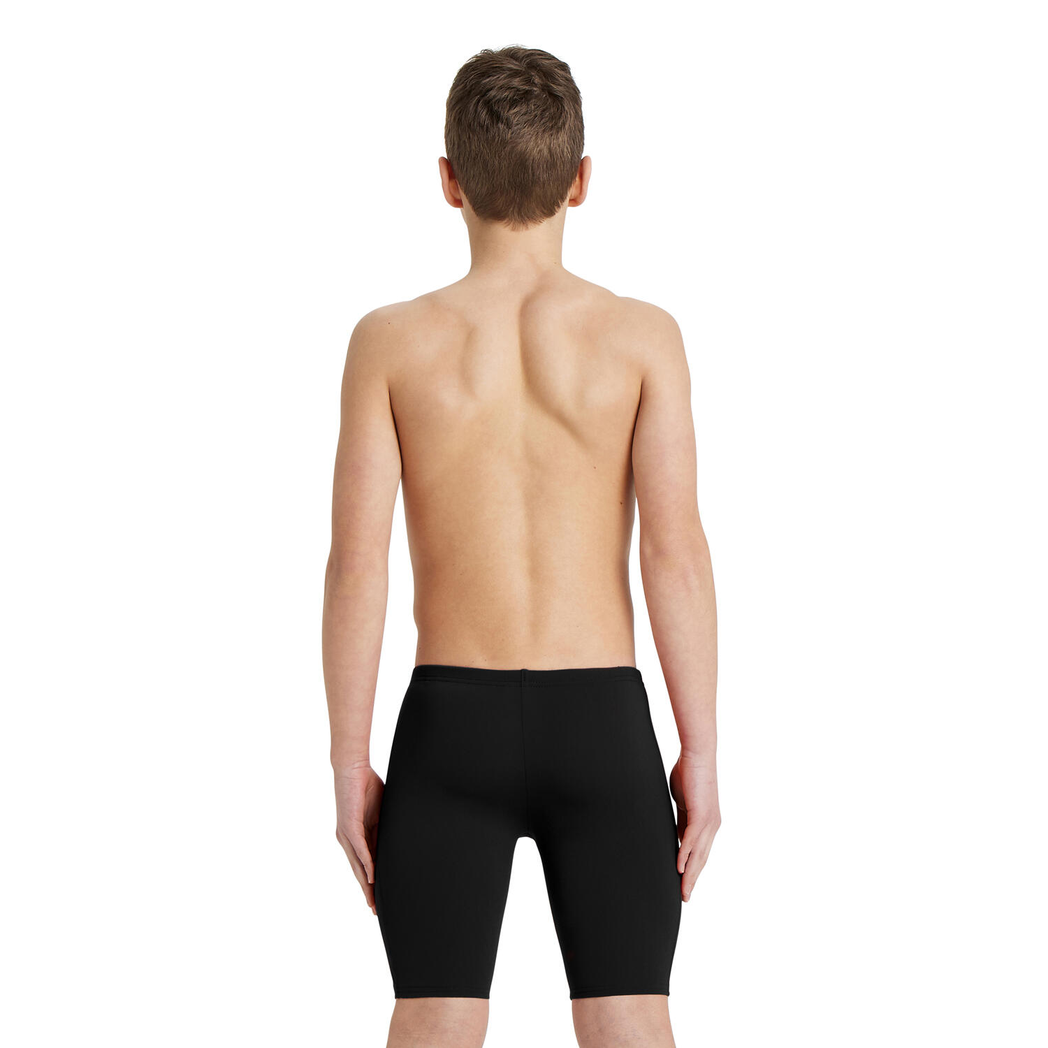 Arena Team Solid Jammer Swimming Costume Black-White 3/5