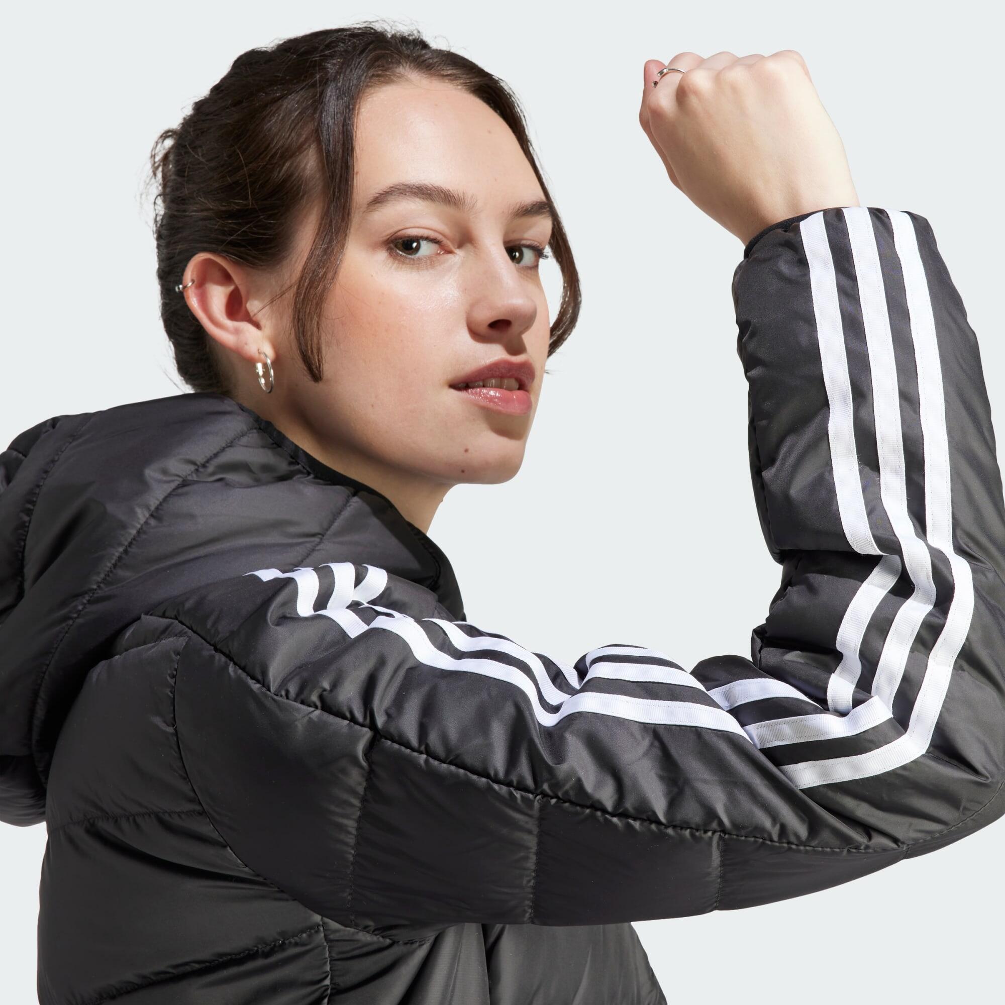 Parka Essentials 3-Stripes Light Down Hooded 4/5