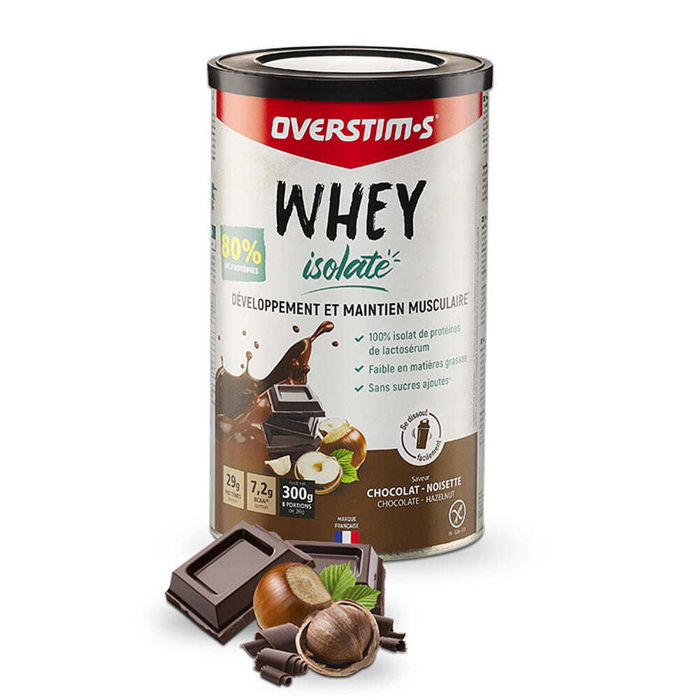 Overstim.s - Protéine Whey Isolate Chocolat - Noisette - 300g - Whey Protéine - 300 G - Decathlon