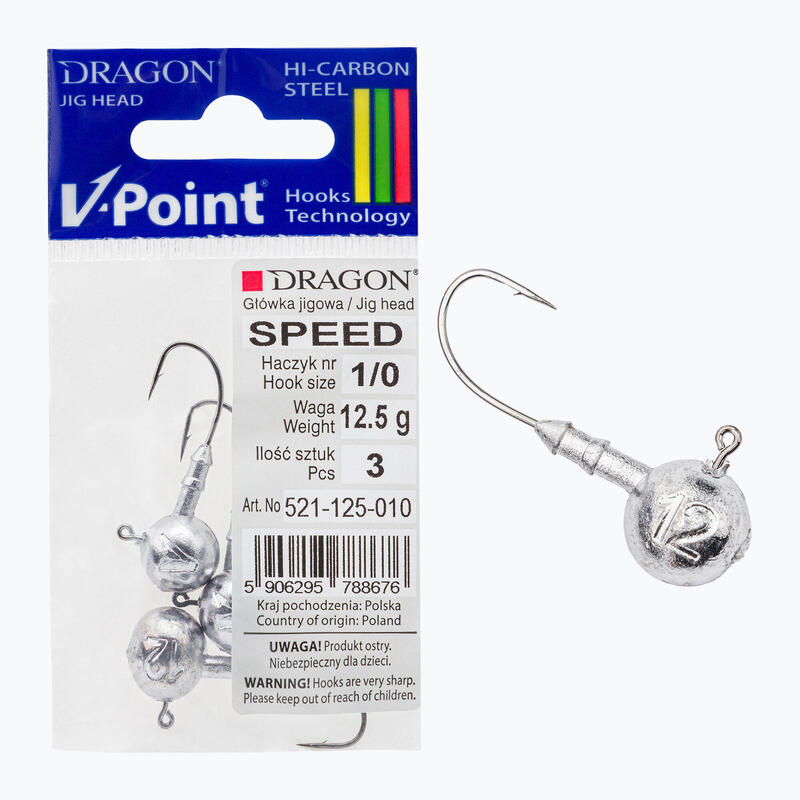 DRAGON V-Point Speed ​​Jig Head 12,5g 3 pz.