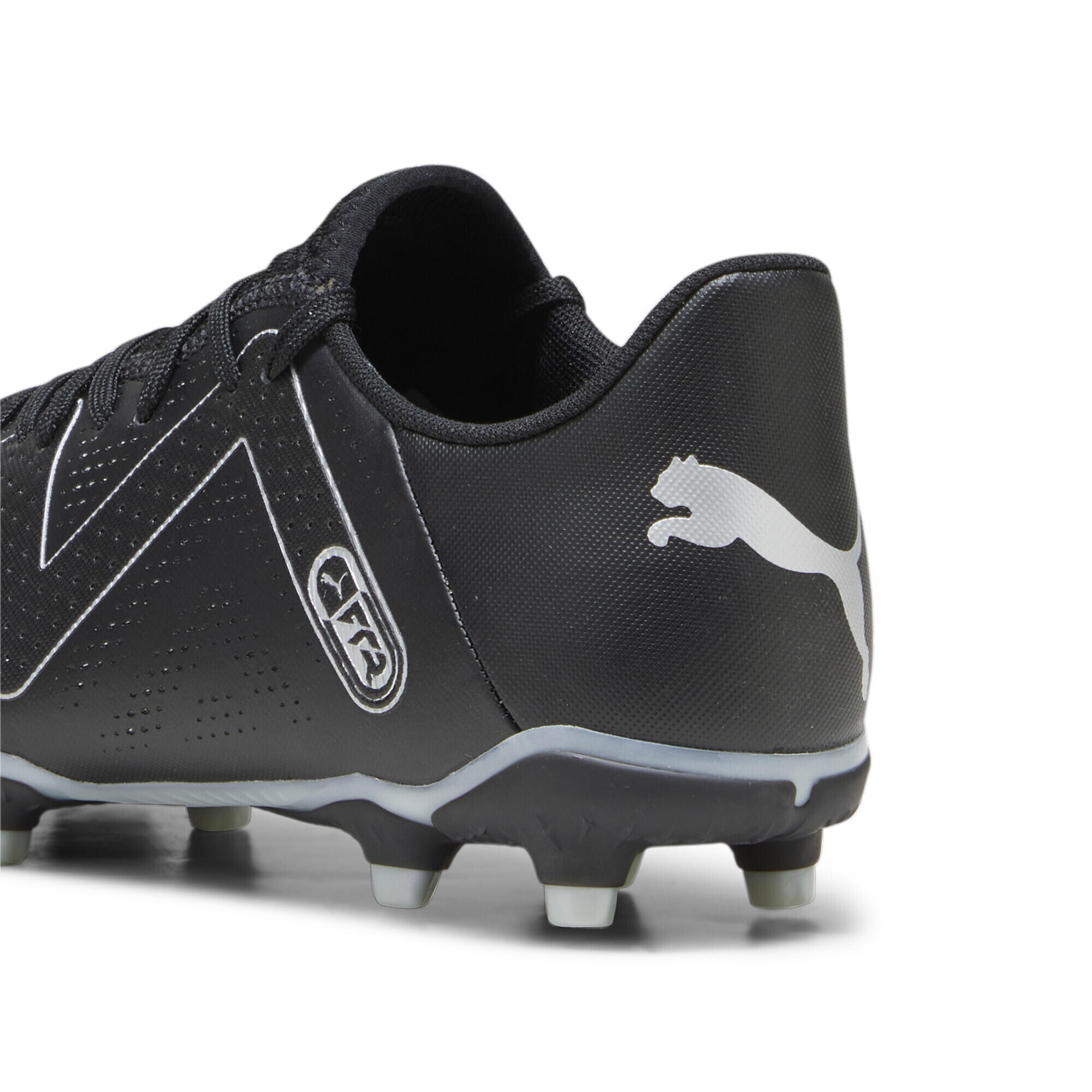 FUTURE PLAY FG/AG Fußballschuhe Herren PUMA Black Silver Metallic 4/7