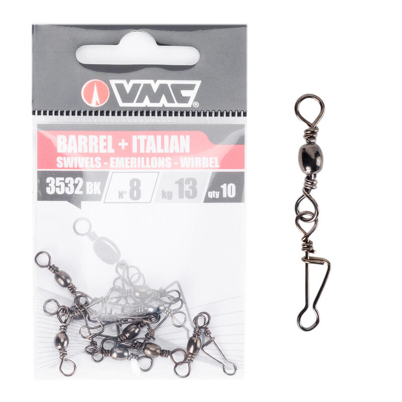 VMC 3532BK Baril Agrafe Spinning Safety Pin