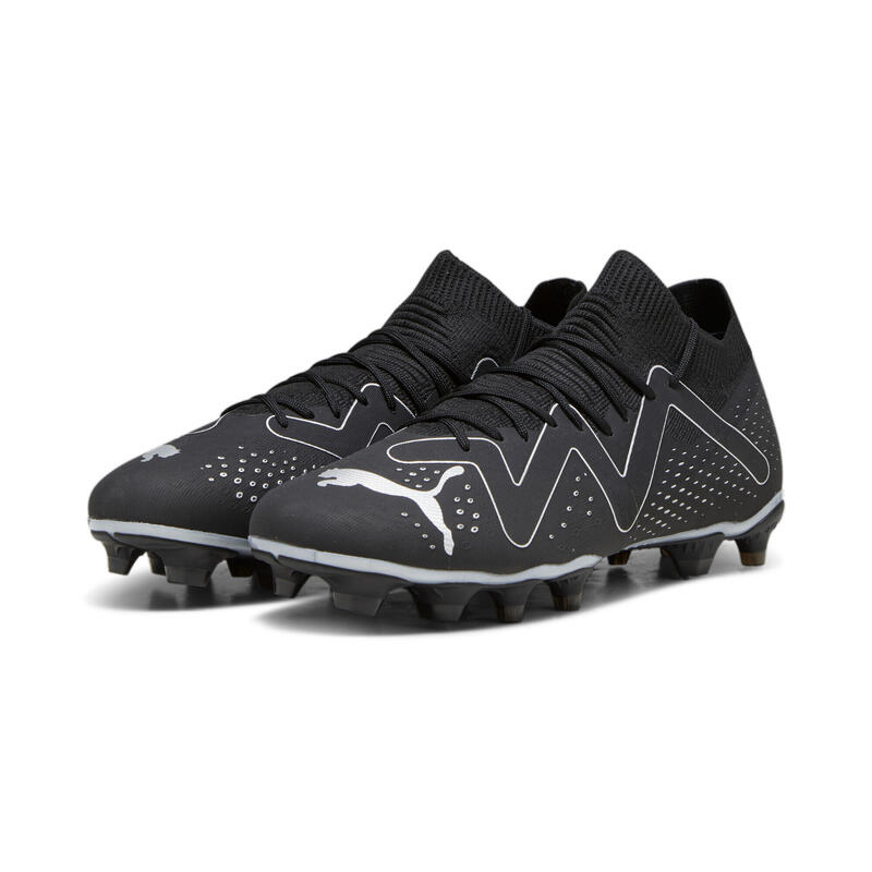 FUTURE MATCH FG/AG voetbalschoenen voor heren PUMA Black Silver Metallic