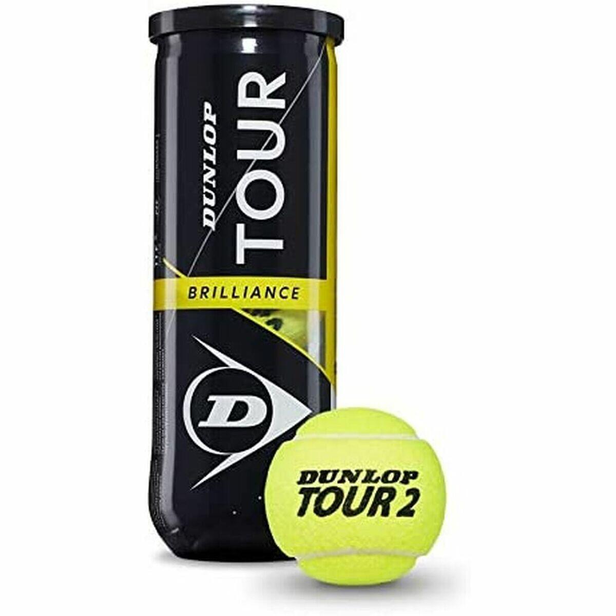 Lot de 3 balles de tennis Dunlop tour brilliance 3/3