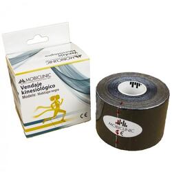 Kinesiologie tape 5m x 5cm Neuromusculaire Bandage Kinesiotape Zwart Mobiclinic