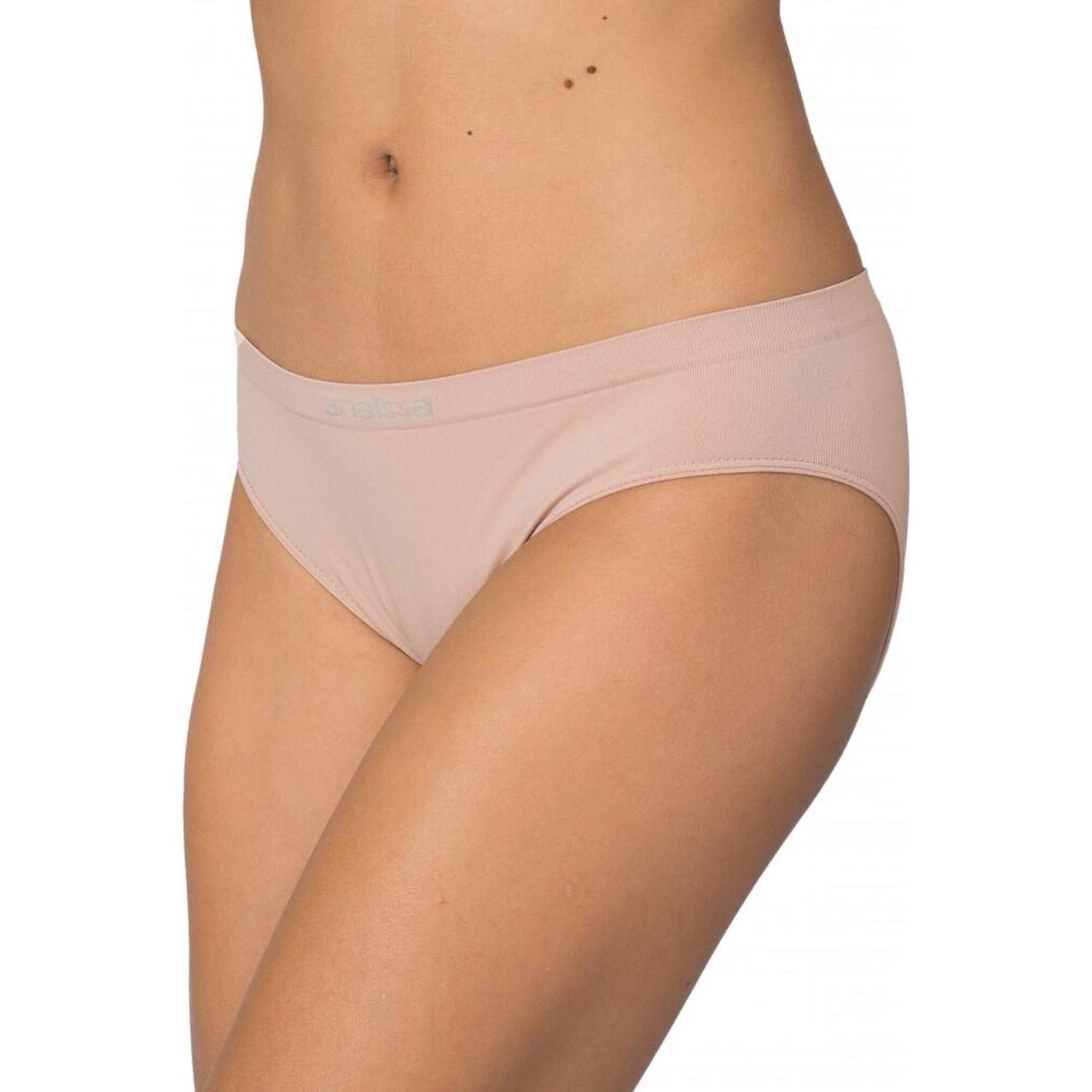 Anaissa - Pack 2 Culotte Sans Couture 3d Comodity - T-shirt Crop Top - Beige - Sm - Decathlon