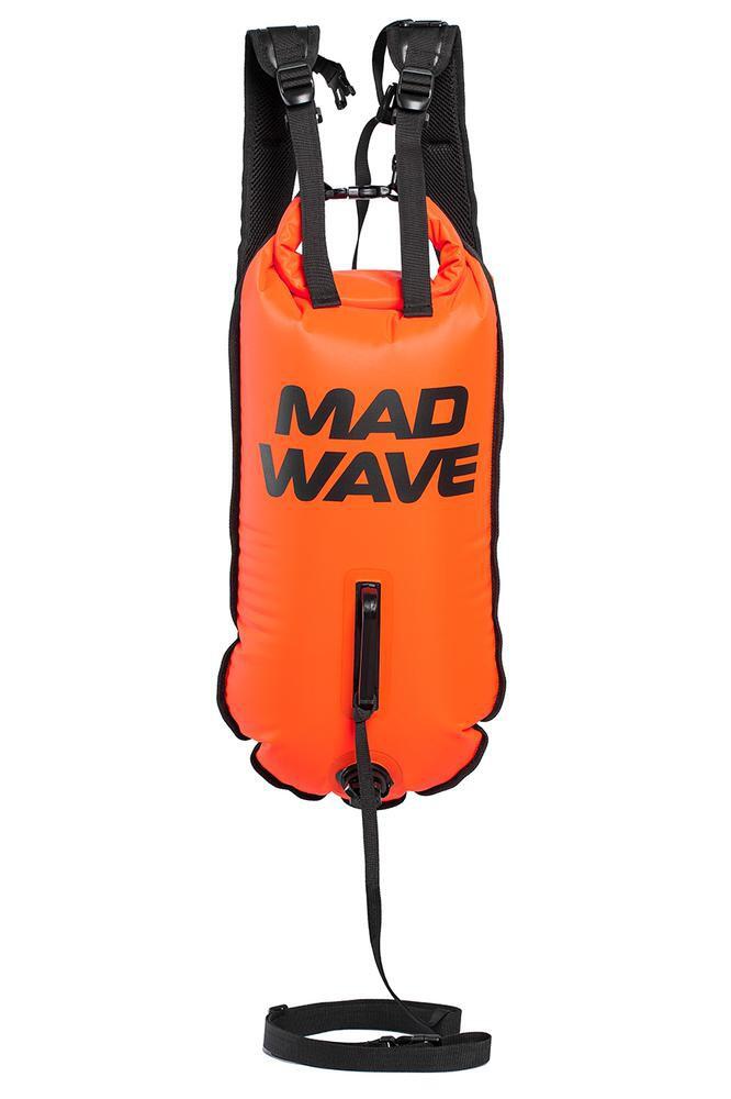 Bóia insuflável para natação em águas abertas dry bag laranja