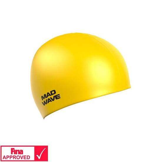 Bonnet en silicone intensif Mad Wave jaune