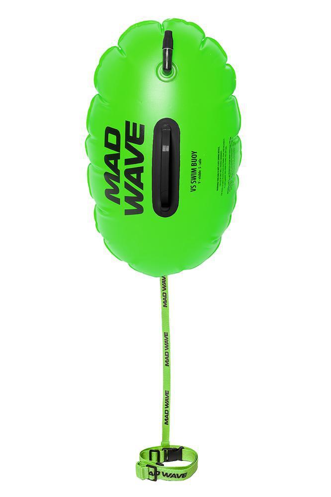 MAD WAVE Bóia insuflável para natação em águas abertas VS Verde