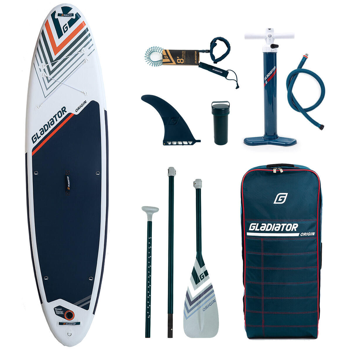 GLADIATOR Gladiator Origin All Round 10’6 x 32” x 4.7 All Round Paddle Board - White