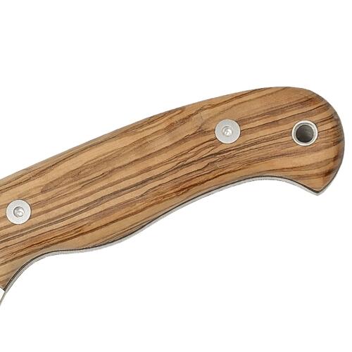 Couteau de survie fixe CO58 Montés II outdoor - manche en bois d'olivier