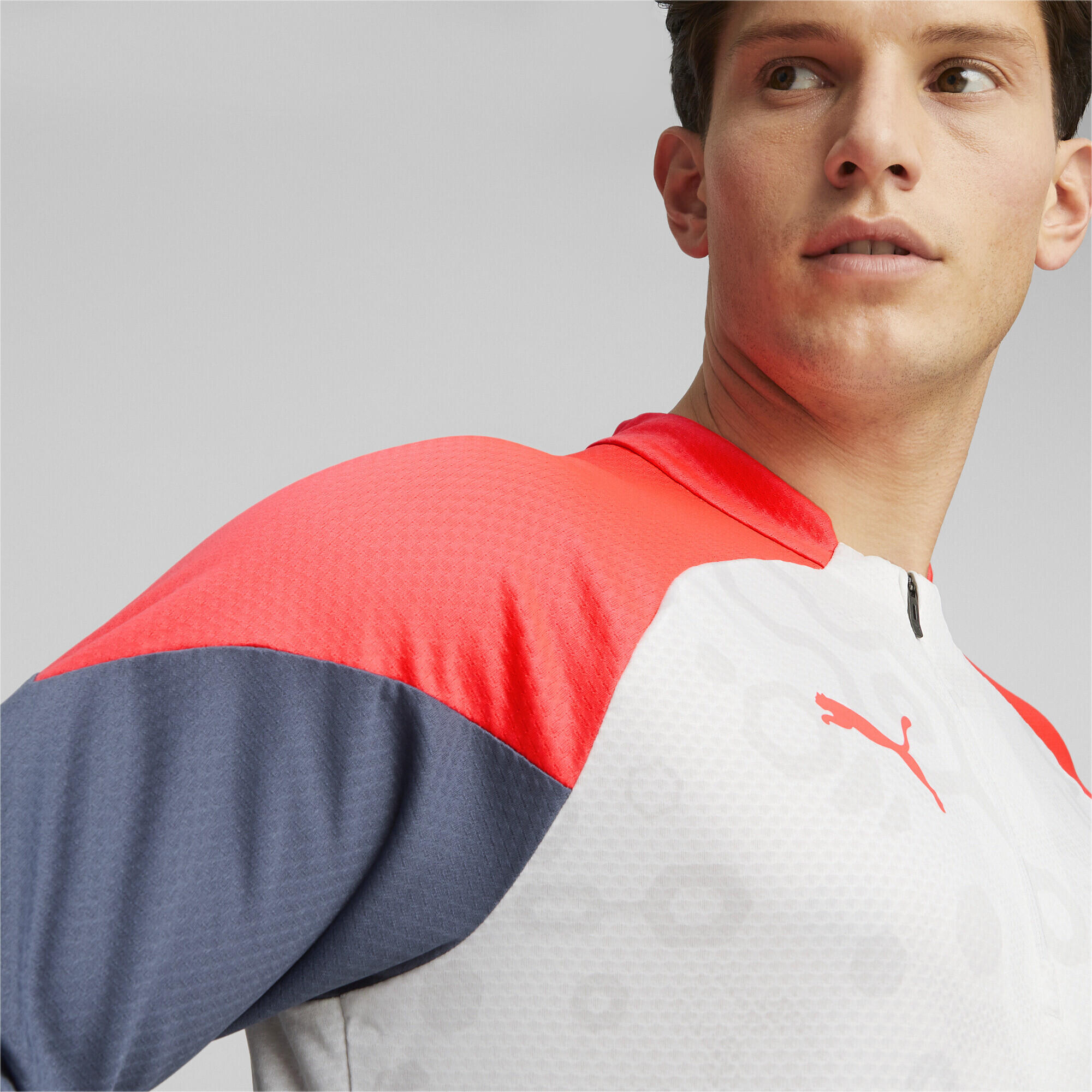 Haut de football à fermeture zippée courte individualCUP PUMA 3/6