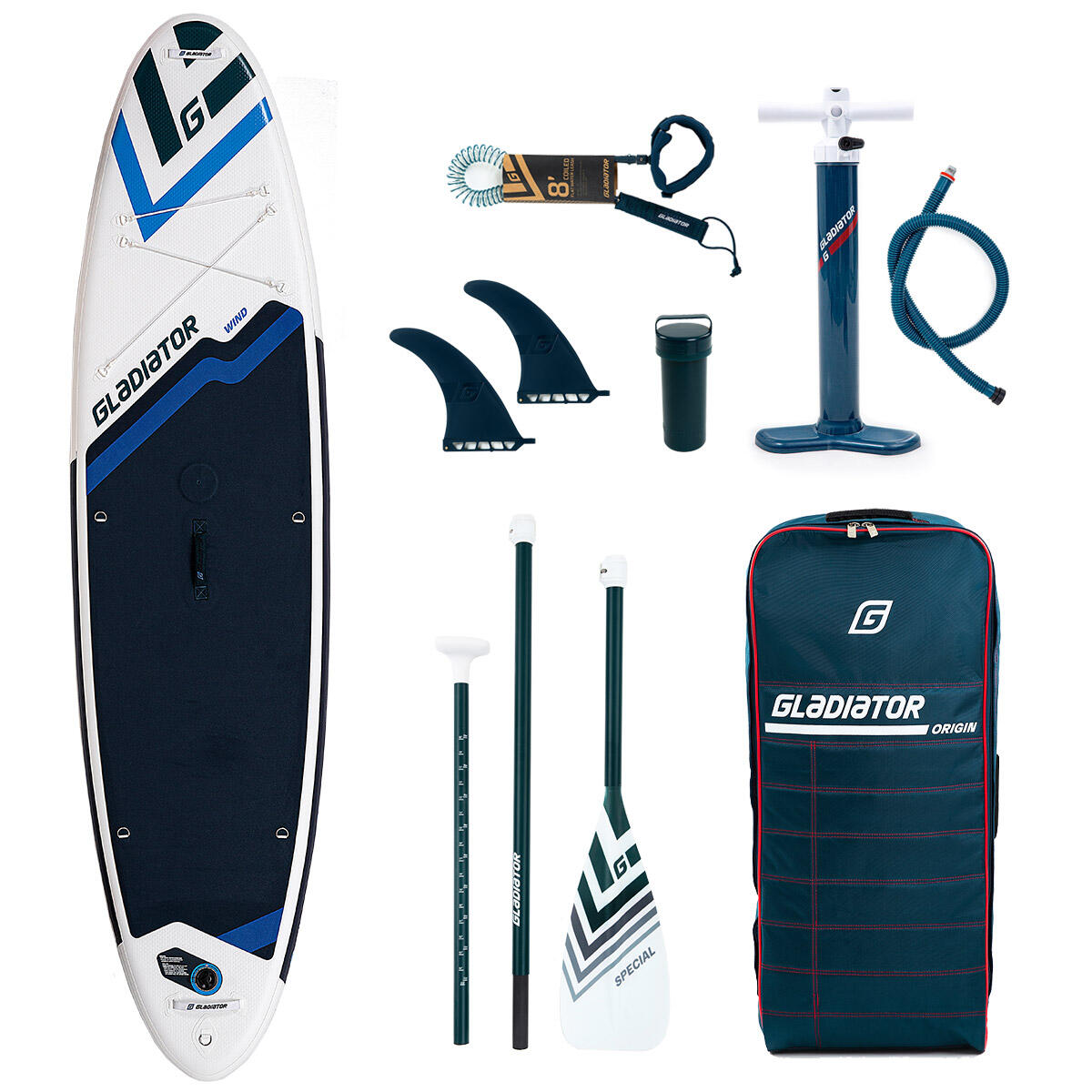 GLADIATOR WIND 10'7 INFLATABLE 4 IN 1 - PADDLEBOARD / WINDSURF / WING SUP / KAYAK