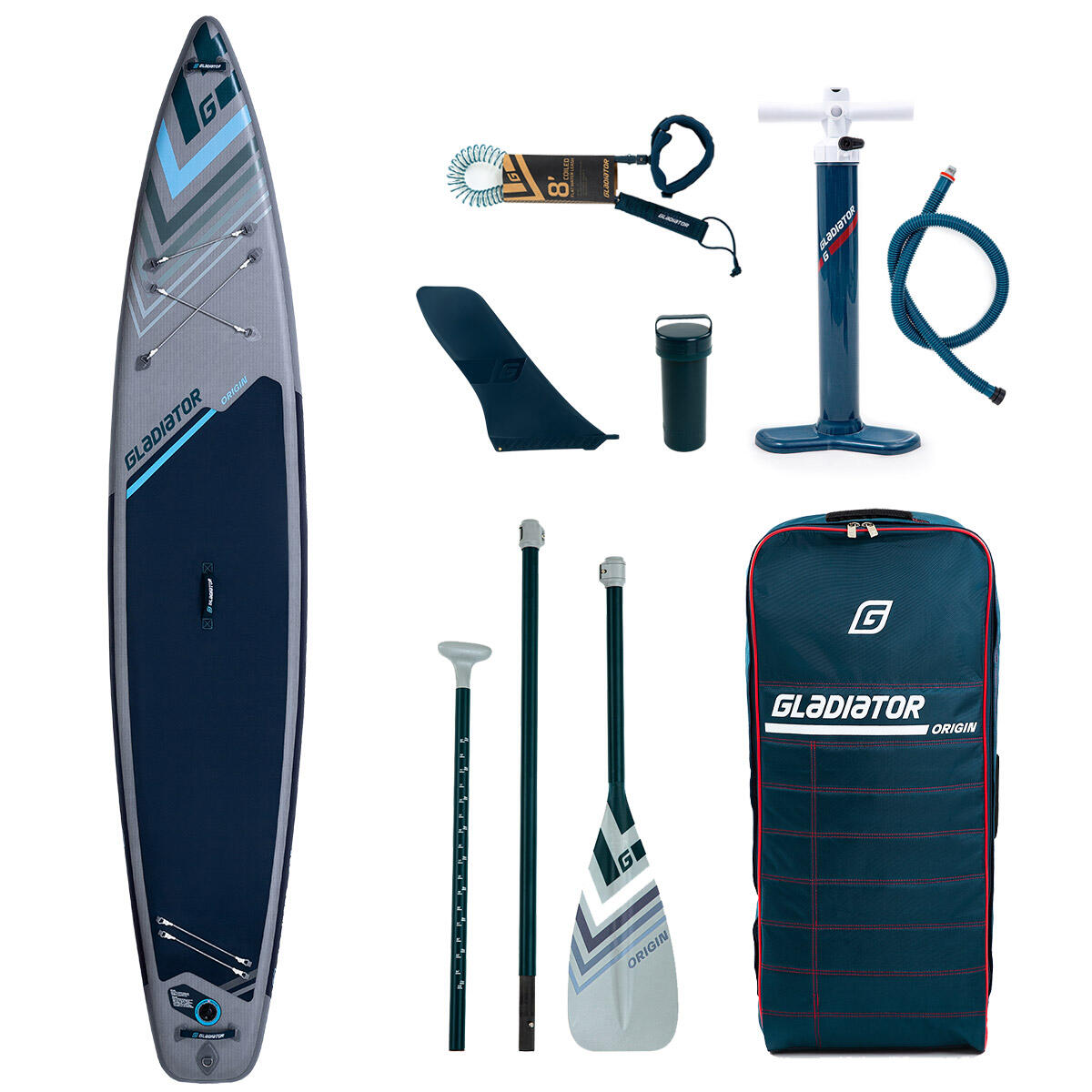 Gladiator Origin LT 12'6 x 29” x 4.7” Touring Paddle Board for the Lighter Rider 1/6