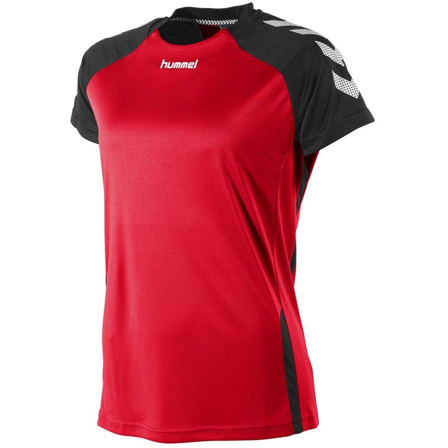 Hummel Aarhus Maillot Manches Courtes Femme - Rouge / Noir - S 1/6