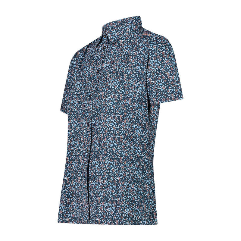 CMP Kurzarm-Bluse mit Muster für Damen
