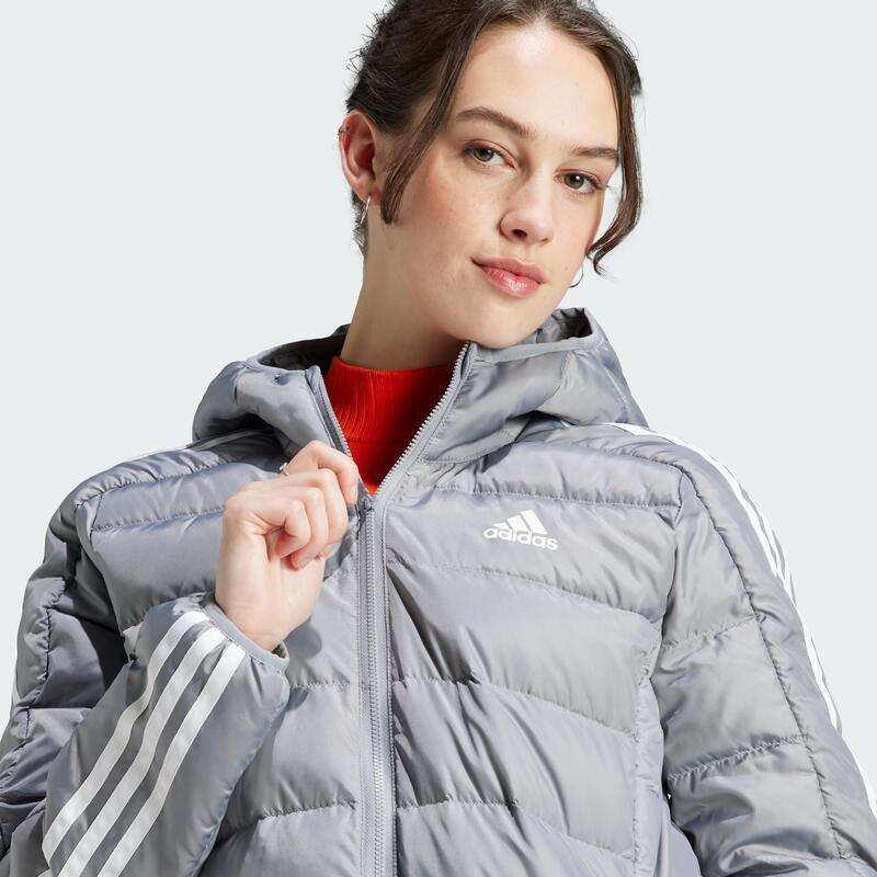 Essentials 3-Stripes Light Down Hooded Parka