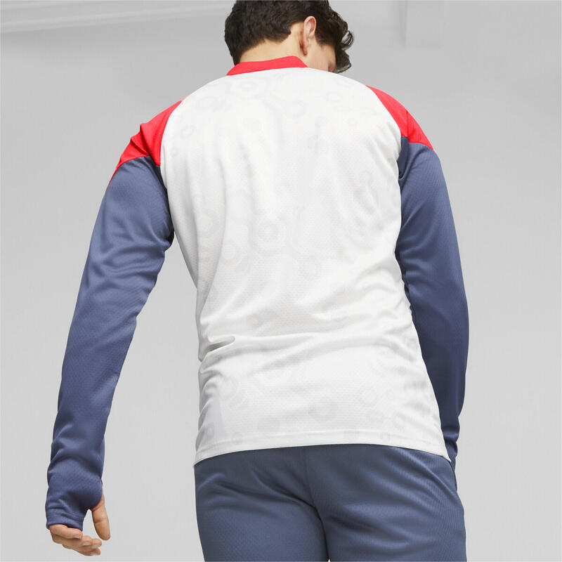 Bluza barbati Puma Individualcup 14 Zip Top, Alb