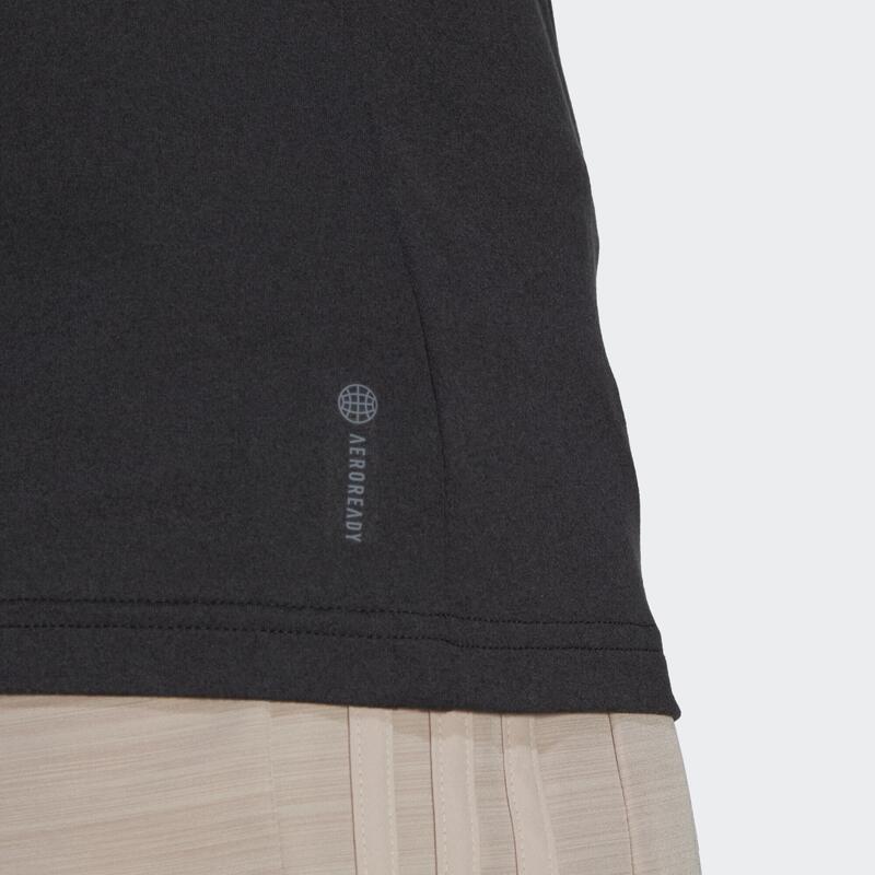 Tricou minimalist cu guler în V Train Essentials AEROREADY
