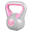 Kettlebell Trendy - Kunststof - 2 kg - Grijs - Roze