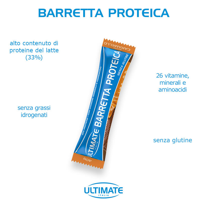 Integratore alimentare - BARRETTA PROTEICA CARAMELLO - 40g