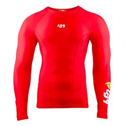 Camiseta Rashguard anti-UV para piragüismo, kayak y SUP - Rojo