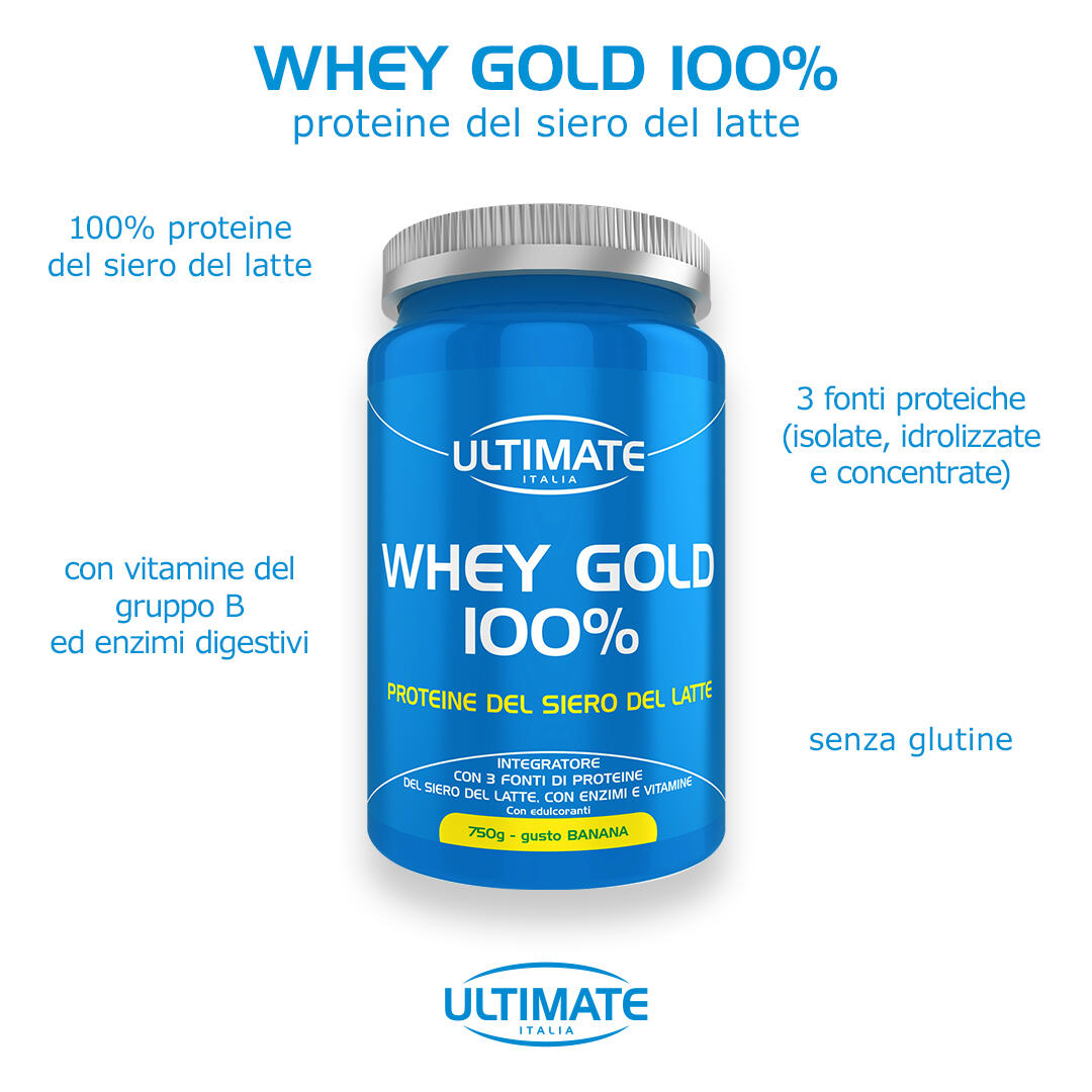 Integratore alimentare - WHEY GOLD 100% BANANA - 750g 7/7