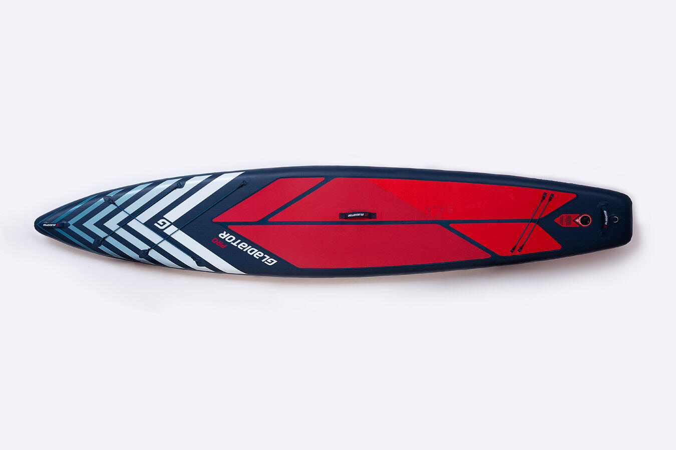 Pro 12'6 LIGHT INFLATABLE STAND UP PADDLE BOARD - RED 2/6