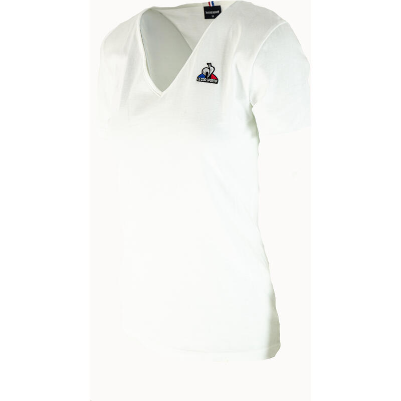 Tricou femei Le Coq Sportif Ess Tee Ss Col V N1, Alb