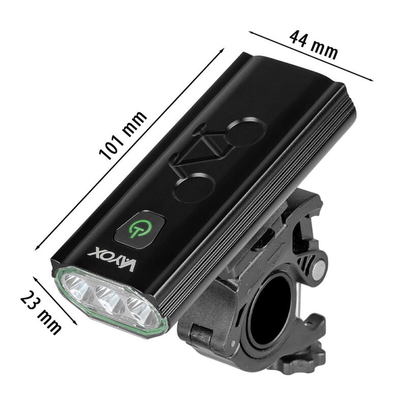 Vayox VA0112 éclairage avant de vélo 980lm batterie externe rechargeable