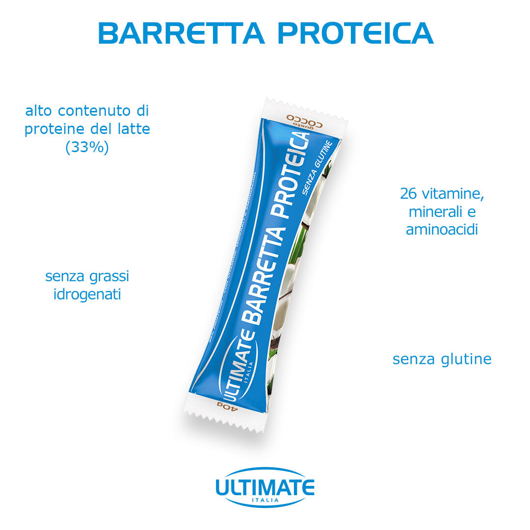 Integratore alimentare - BARRETTA PROTEICA COCCO - 40g 4/6