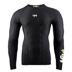 Camiseta Rashguard anti-UV para piragüismo, kayak y SUP - Negro