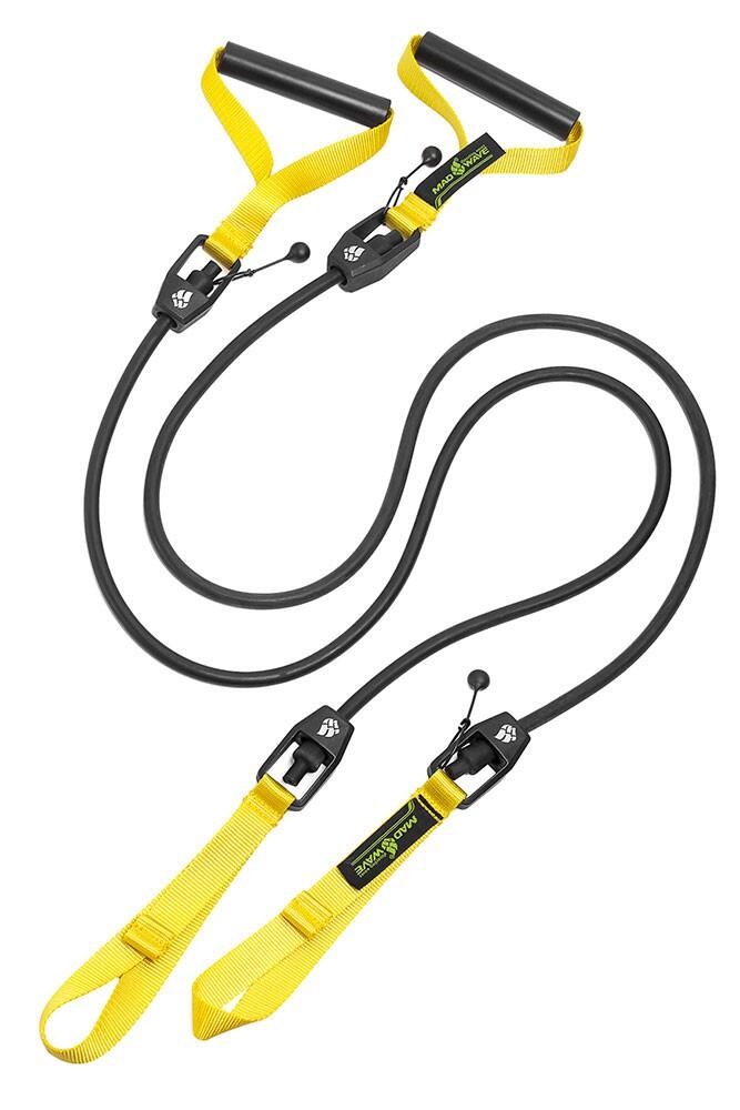 MAD WAVE Cordão de Resistência Elástica DRY TRAINING CON ASAS Amarela 2.2-6.3 kg