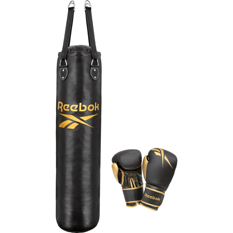 Saco de boxe e conjunto de luvas Reebok