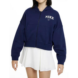 Sweat à Capuche Zippe Nike Fille - Midnight Navy