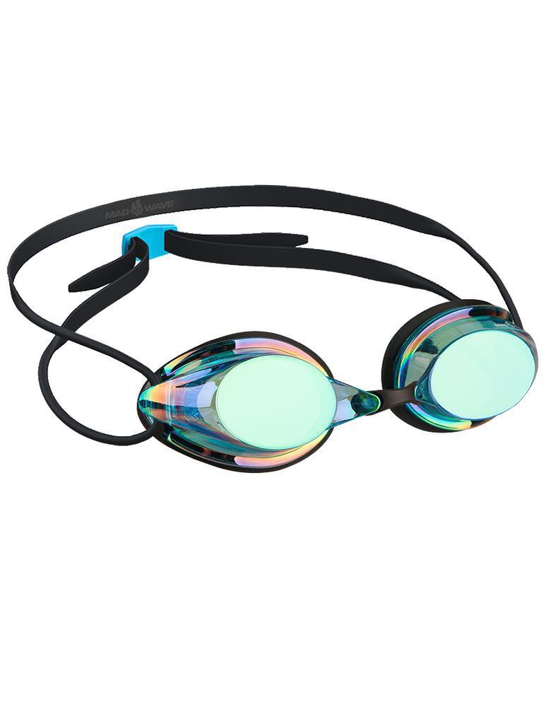 MAD WAVE Óculos de natação STREAMLINE Rainbow Azul
