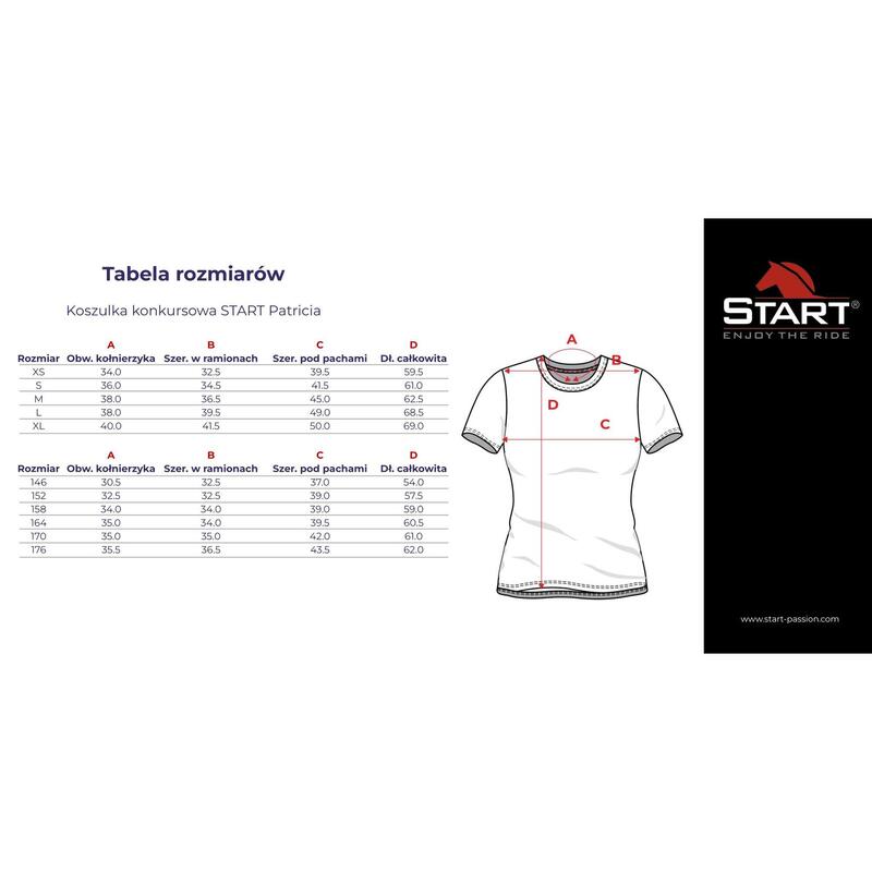Tricou de concurs pentru femei START Patricia