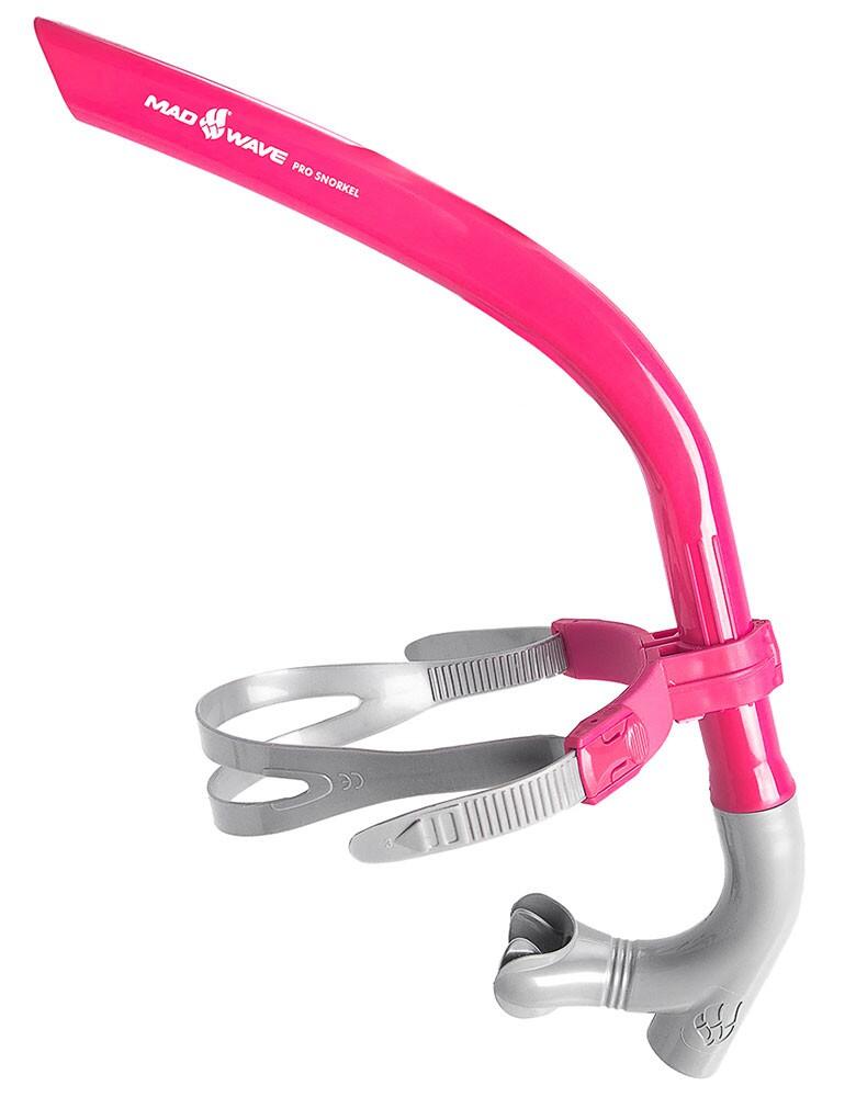 MAD WAVE Tubo frontal de natação PRO SNORKEL rosa