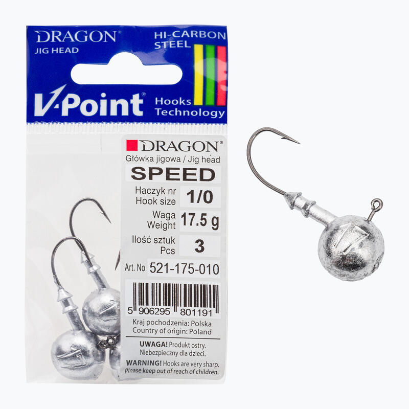 DRAGON V-Point Speed ​​Jig Head 17,5g 3 pz.