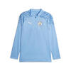 Haut de football 1/4 zip 23/24 Manchester City PUMA Team Light Blue Lake