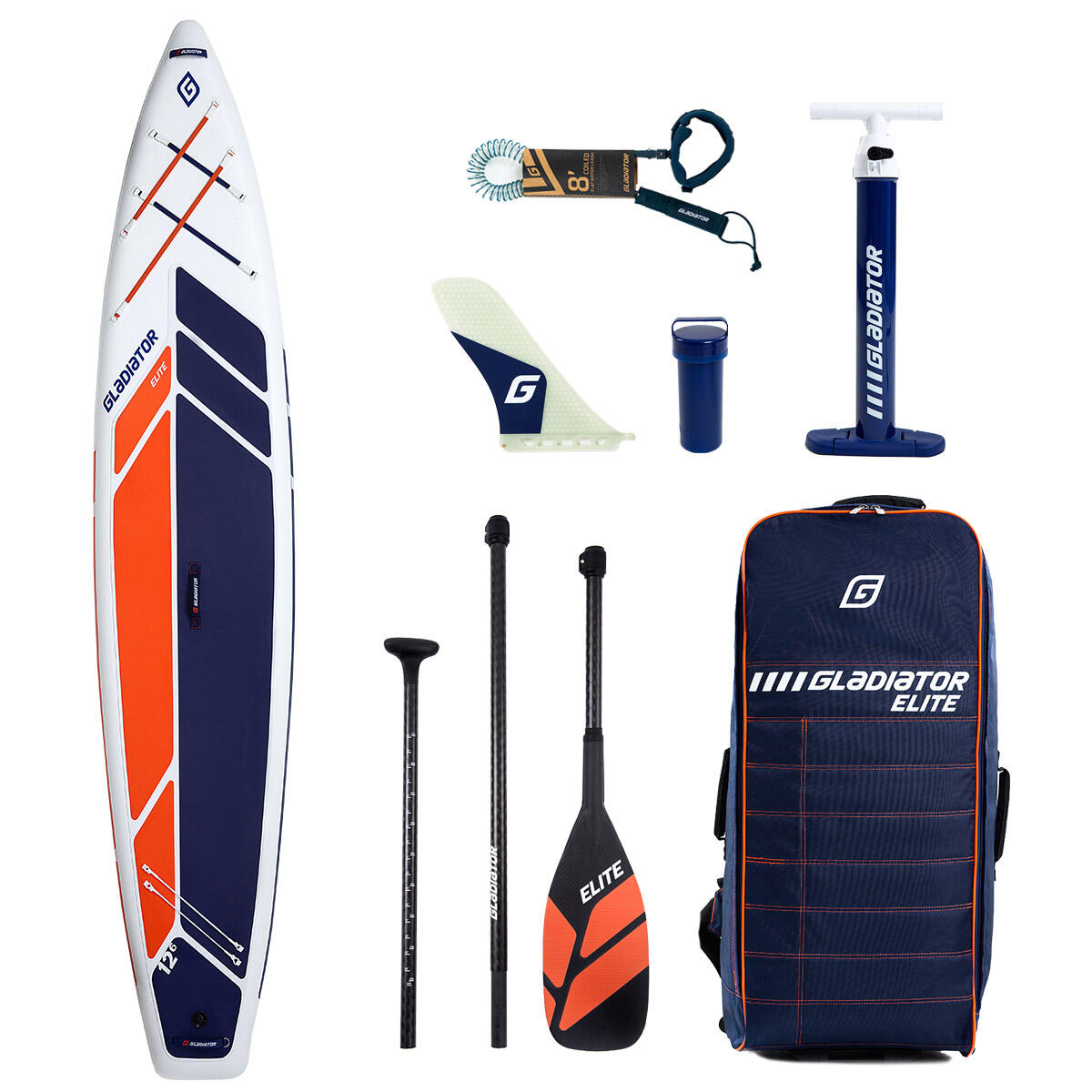 Gladiator Elite LT 12'6 x 29” x 4.7” Touring Paddle Board for the Lighter Rider 1/7