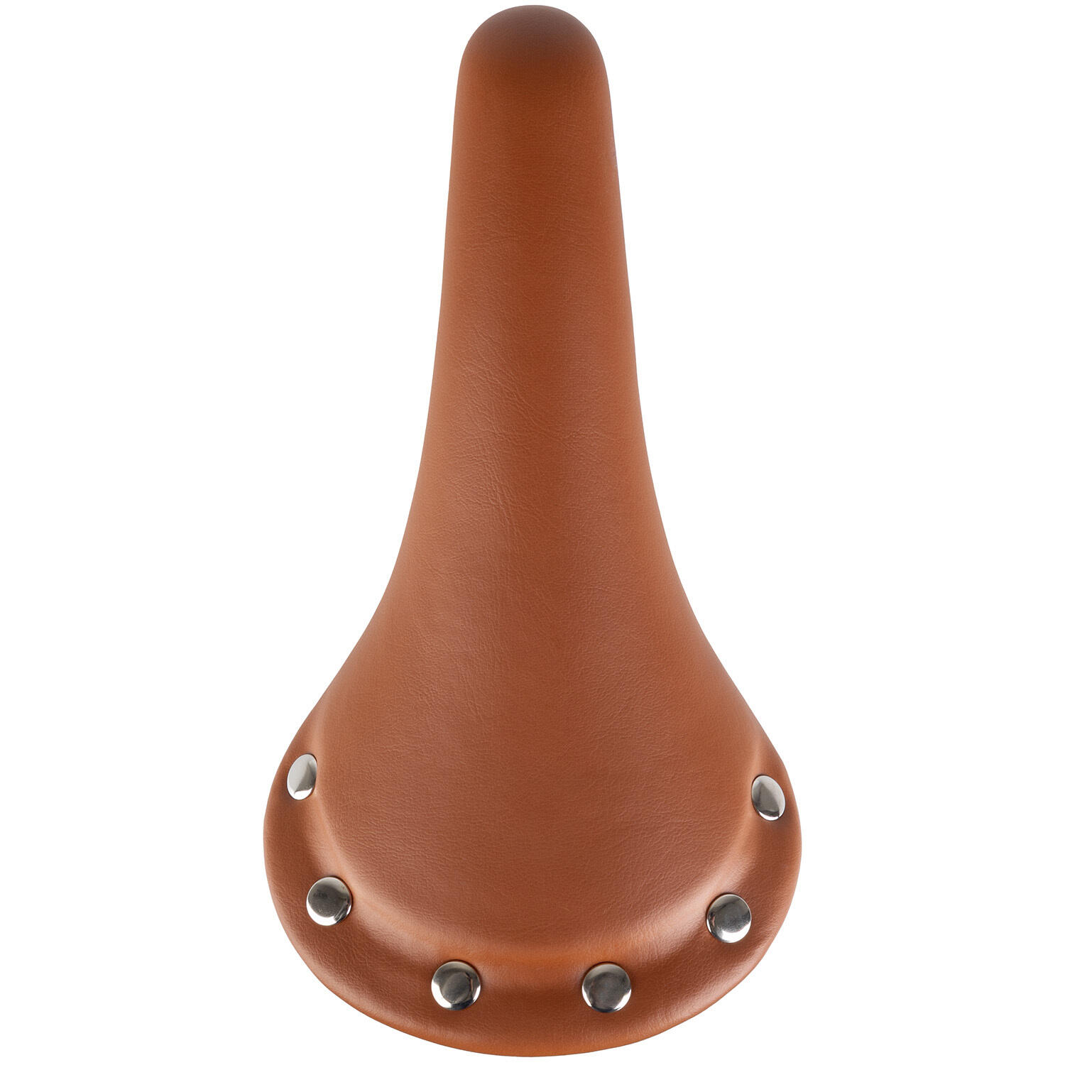 Messingschlager Sattel RIVET mit Nieten, Unisex, braun 3/4
