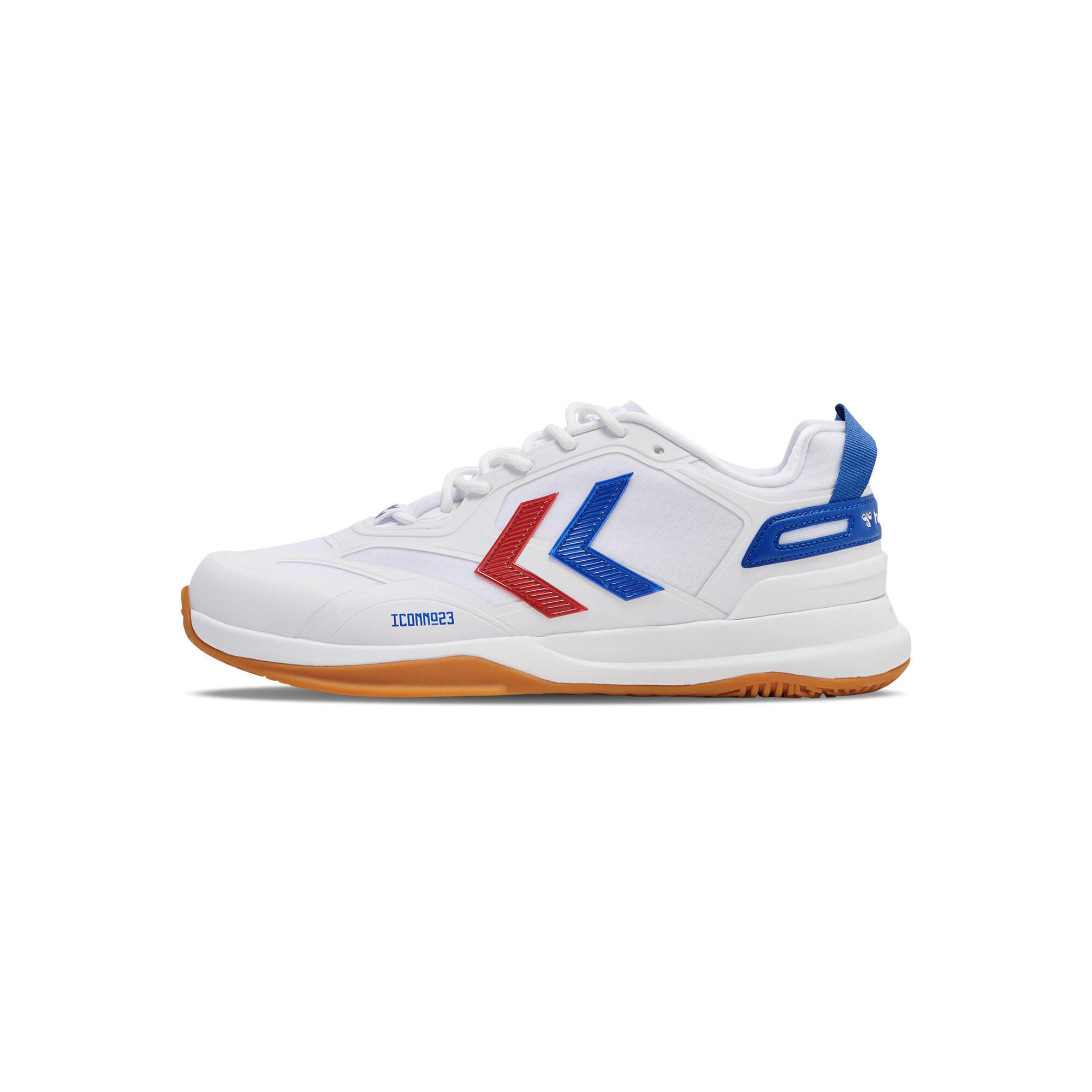 Hummel - Trainingsschuh Dagaz 2.0 Handball Adulte Respirant Design Léger Hummel - Chaussures De Sport - Blanc|bleu|rouge - 44 - Decathlon