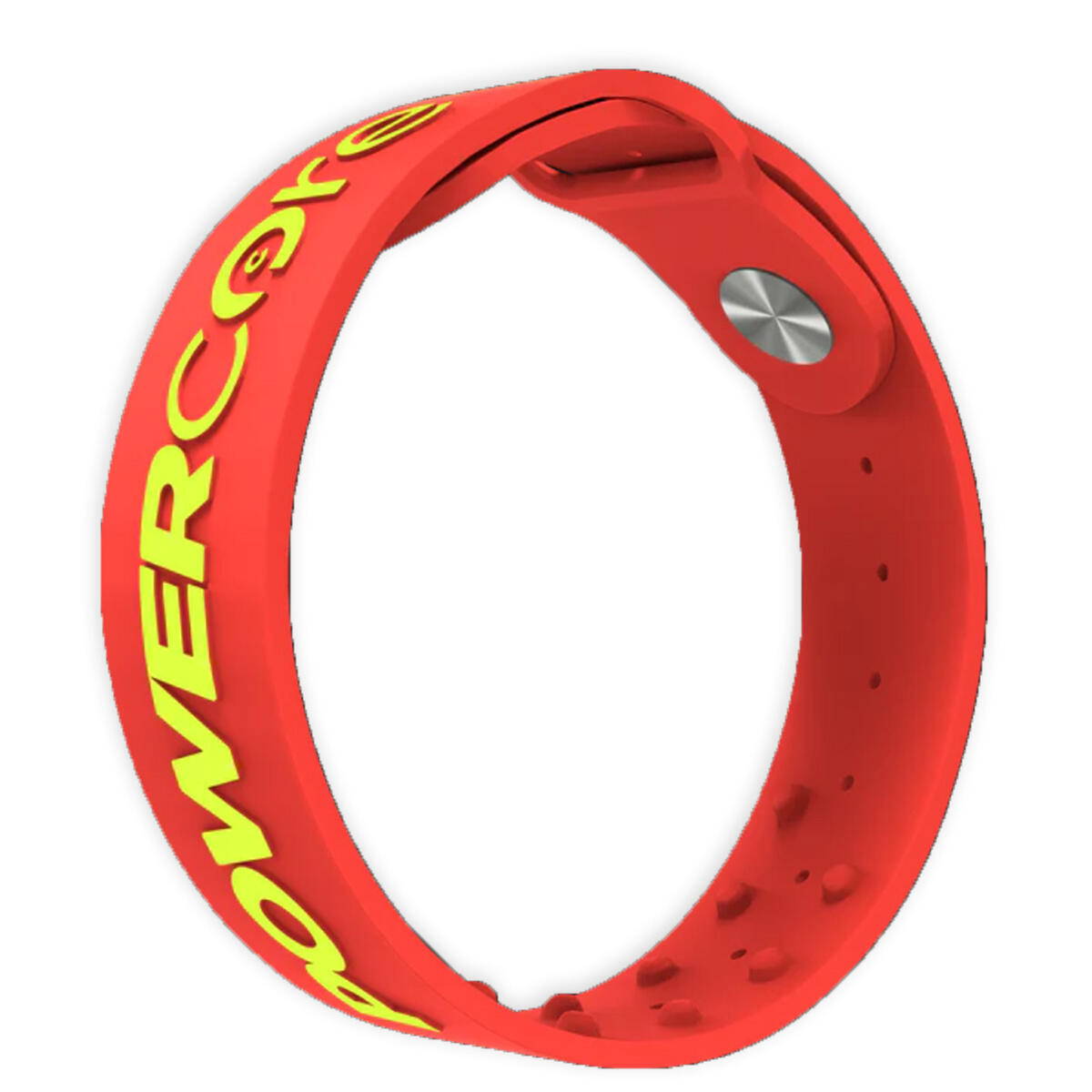 BIOENERGIZER Proprioceptie sportarmband, Rood/Neon  M/L, Polsband verbetert sportprestaties