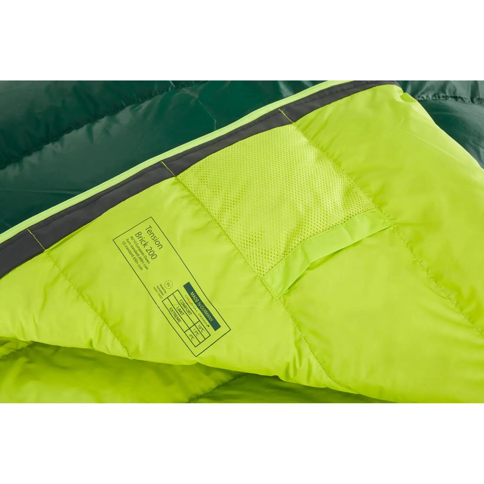 Daunen-Schlafsack Tension Brick 200 scarab-lime 3/7