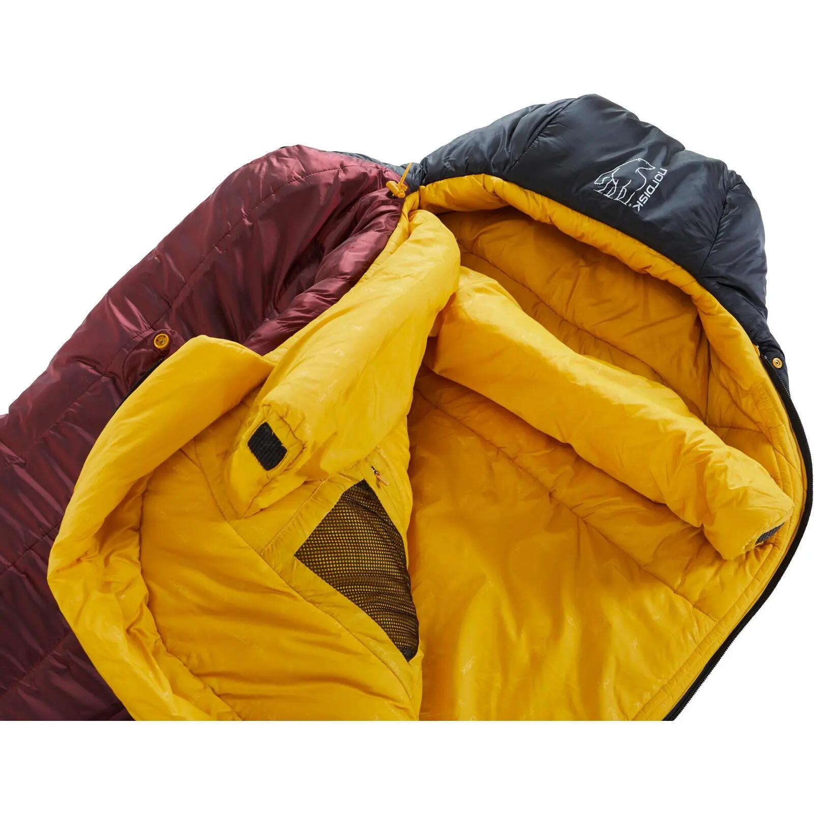 Winterschlafsack Oscar -10° Mummy rio red-mustard yellow-black 5/7