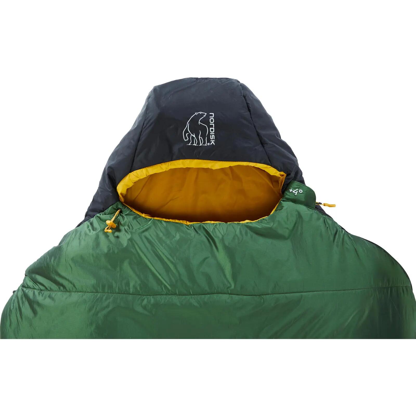 Sommerschlafsack Gormsson +4° Curve artichoke green-mustard yellow-black 4/7