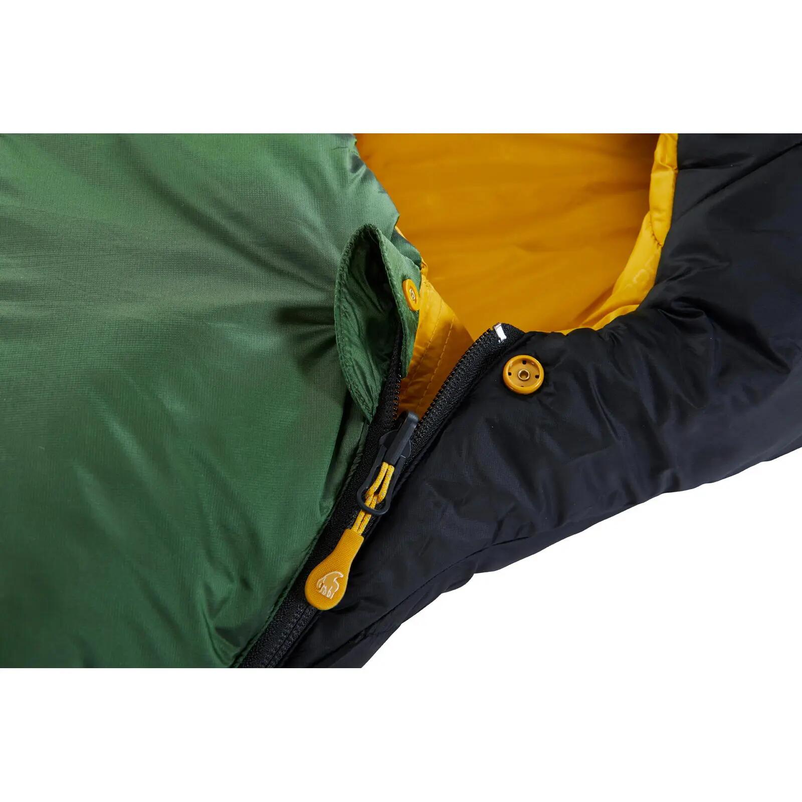 Sommerschlafsack Gormsson +4° Curve artichoke green-mustard yellow-black 5/7
