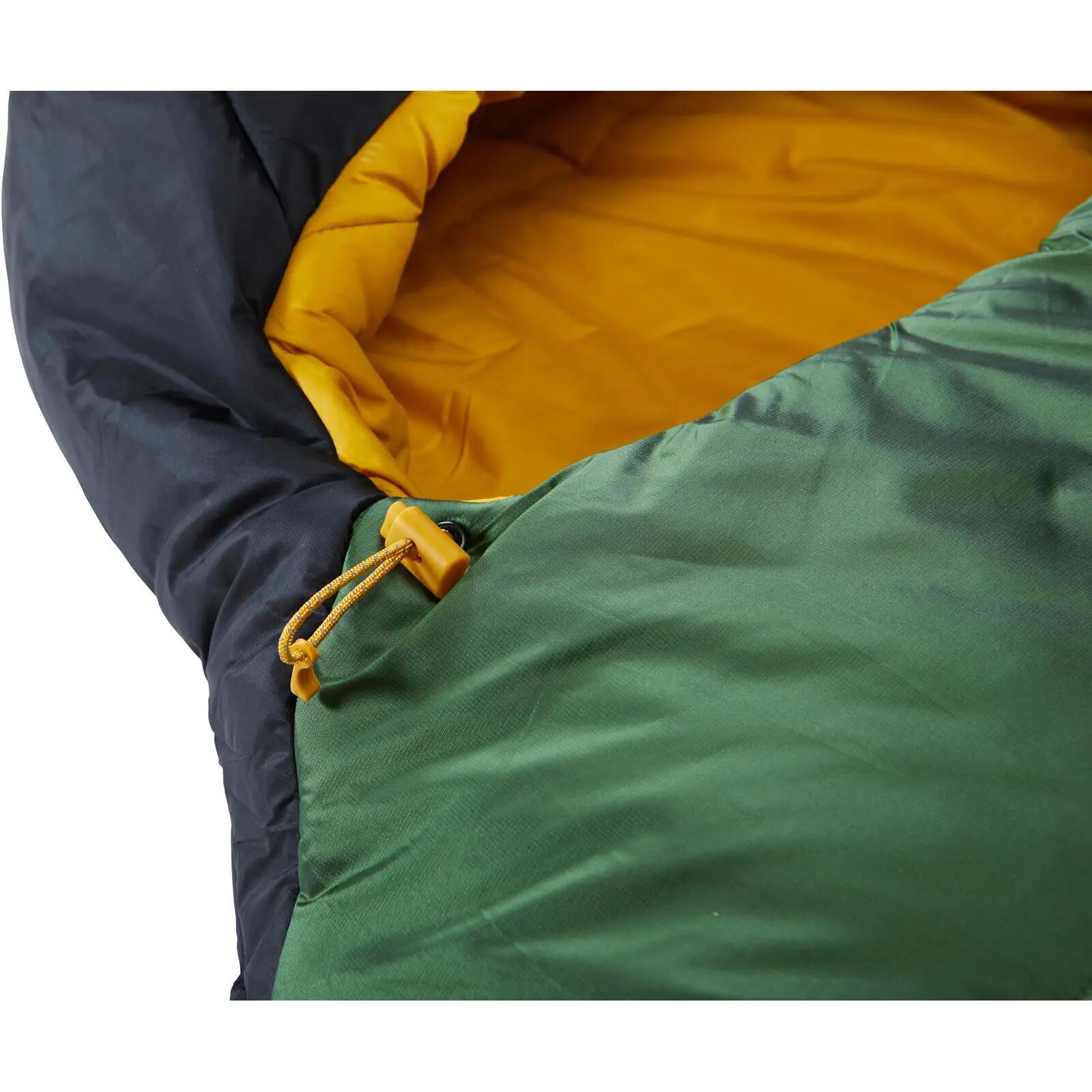 Sommerschlafsack Gormsson +4° Curve artichoke green-mustard yellow-black 7/7